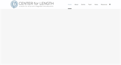 Desktop Screenshot of centerforlength.com